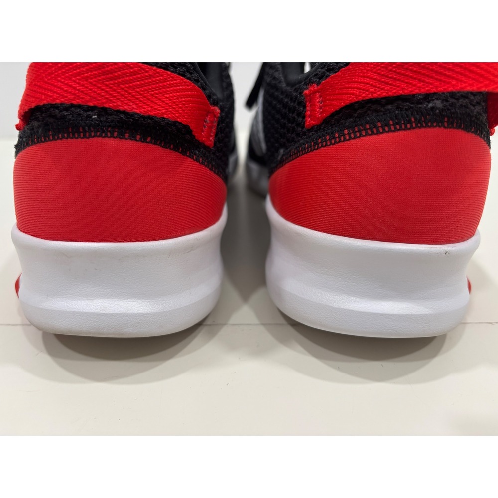 Adidas Cloudfoam Mens 11 Running Shoes Black Red White Mesh B43838 Sneaker - Picture 2 of 7